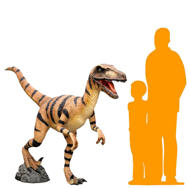 Velociraptor Dinosaur Life Size Statue