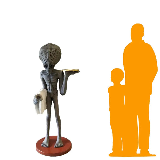 Huge Brain Alien Butler Life Size Statue LM Treasures - A