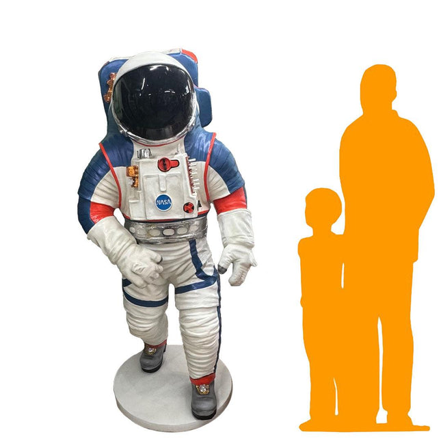 Modern Astronaut Walking Life Size Statue - LM Treasures 