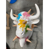 Ice Cream Buffalo Bison Head Statue - LM Treasures 