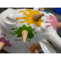 Ice Cream Buffalo Bison Head Statue - LM Treasures 