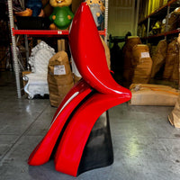 Red Mouth Tongue Out Life Size Statue - LM Treasures 