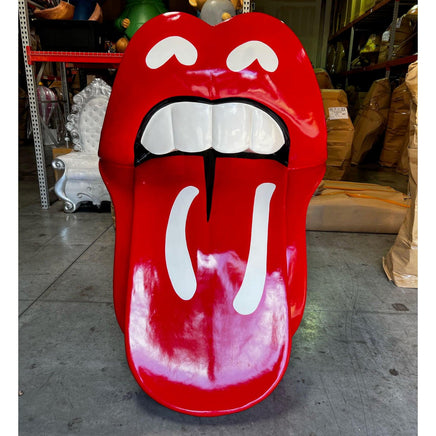 Red Mouth Tongue Out Life Size Statue - LM Treasures 