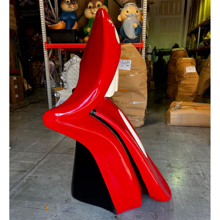 Red Mouth Tongue Out Life Size Statue - LM Treasures 