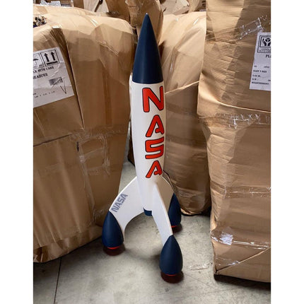 Small Space Rocket Statue - LM Treasures 