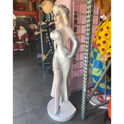 Actress In Silver Life Size Statue - LM Treasures 