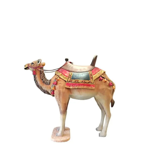 Camel With Saddle Life Size Nativity Statue LM Treasures - A