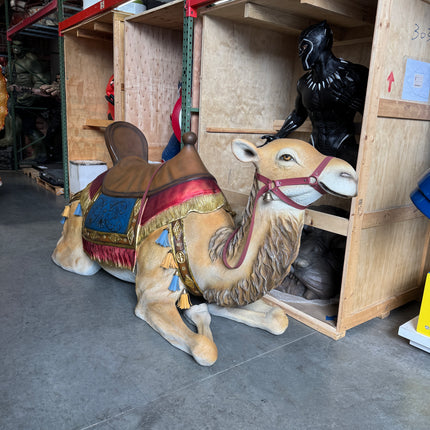 Laying Camel With Saddle Life Size Nativity Statue