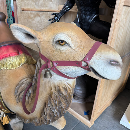 Laying Camel With Saddle Life Size Nativity Statue