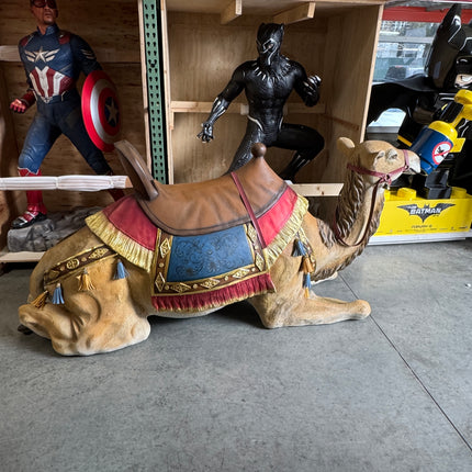 Laying Camel With Saddle Life Size Nativity Statue