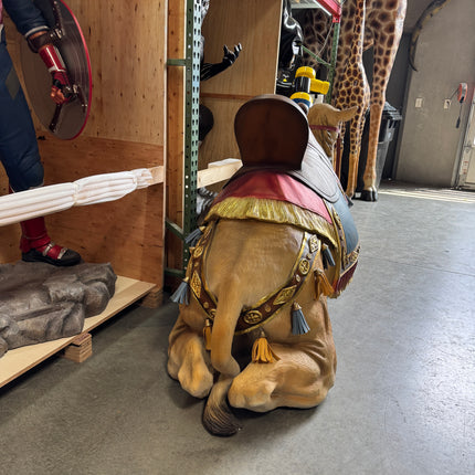 Laying Camel With Saddle Life Size Nativity Statue