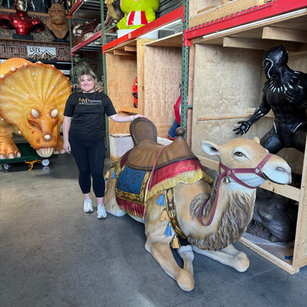 Laying Camel With Saddle Life Size Nativity Statue