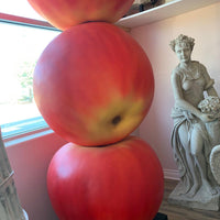 Jumbo Red Apple Tower Over Sized Statue - LM Treasures 