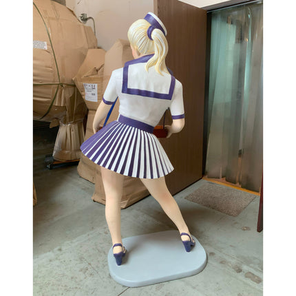 Usherette Waitress in Blue Life Size Statue LM Treasures - A