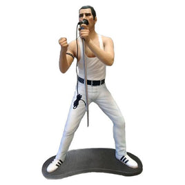 Singer Freddie in White Life Size Statue - LM Treasures 