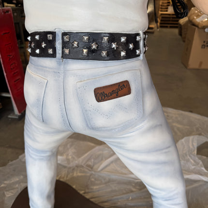 Singer Freddie in White Life Size Statue