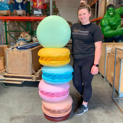 Medium Stacked Macaroons Over Sized Statue
