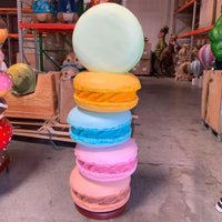 Medium Stacked Macaroons Over Sized Statue
