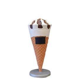 Ice Cream Cone with Almonds Over Sized Statue - LM Treasures 