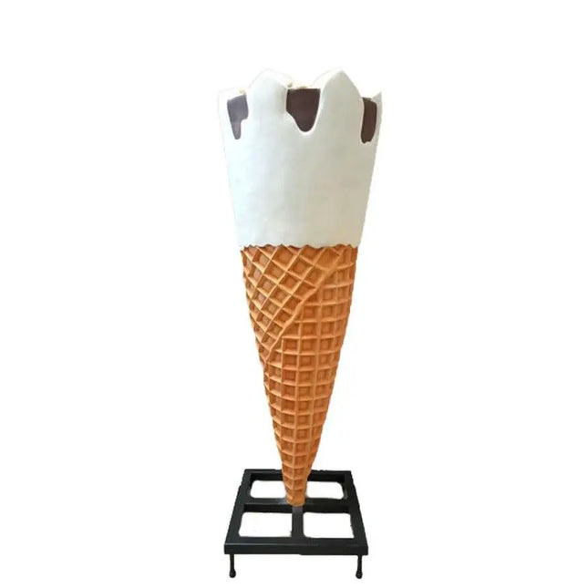 Large Ice Cream Cone with Almonds Over Sized Statue LM Treasures - A