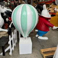 Large Green Hot Air Balloon Over Sized Statue - LM Treasures 