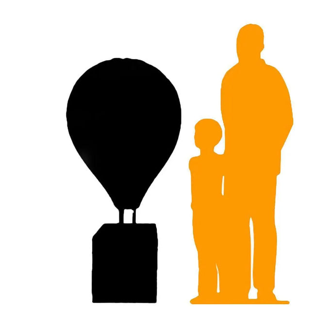 Large Blue Hot Air Balloon Over Sized Statue - LM Treasures 