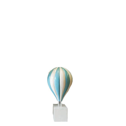 Medium Blue Hot Air Balloon Over Sized Statue - LM Treasures 