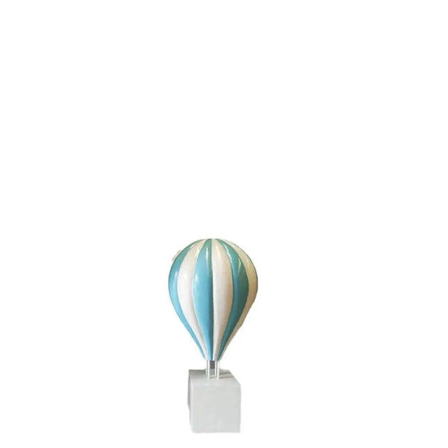 Medium Blue Hot Air Balloon Over Sized Statue - LM Treasures 