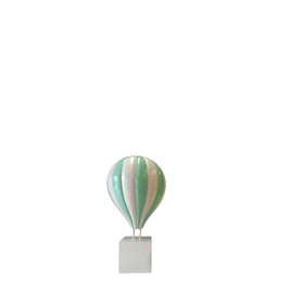 Medium Green Hot Air Balloon Over Sized Statue