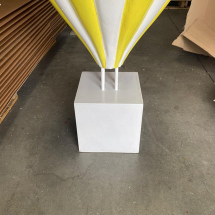 Medium Yellow Hot Air Balloon Over Sized Statue - LM Treasures 