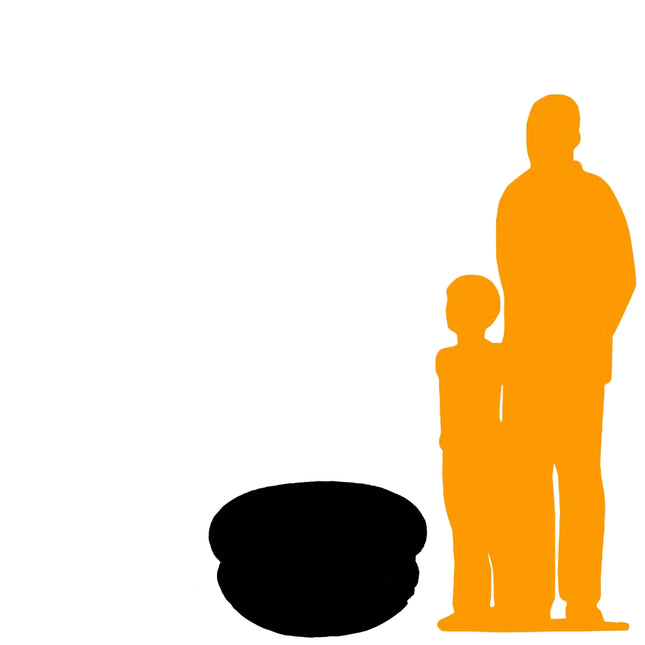 Large Macaroon Brown Over Sized Statue LM Treasures - A