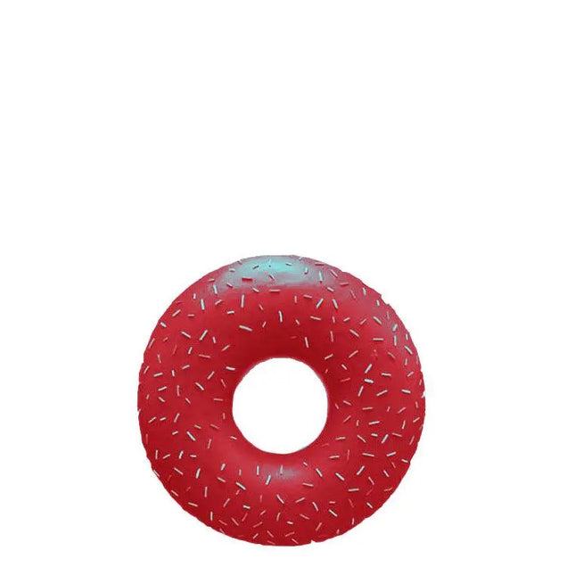Large Donut Red with Sprinkles Over Sized Statue LM Treasures - A