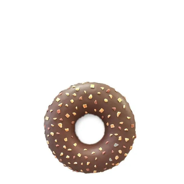 Large Donut Chocolate with Nuts Over Sized Statue LM Treasures - A
