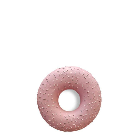 Large Donut Pink with Sprinkles Over Sized Statue - LM Treasures 