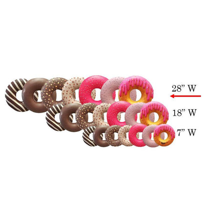 Large Donut Red with Sprinkles Over Sized Statue - LM Treasures 