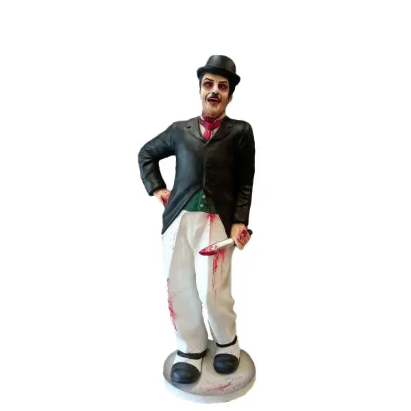 Scary Chaplin Clown Life Size Statue LM Treasures - A