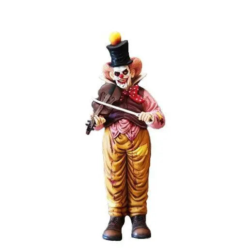 Scary Clown Playing Violin Life Size Statue LM Treasures - A