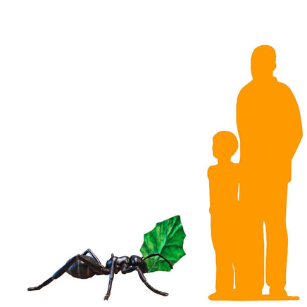 Ant With Leaf Over Sized Statue - LM Treasures 