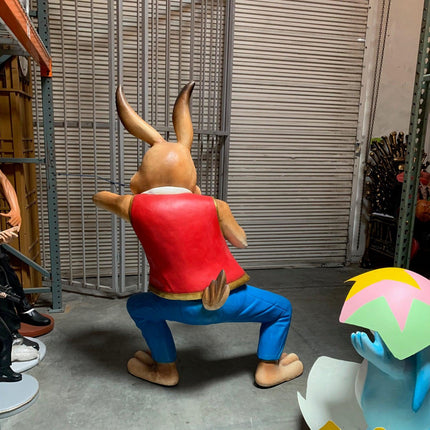 Funny Bunny Rabbit Father Over Sized Statue - LM Treasures 