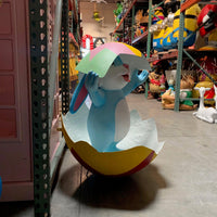 Funny Bunny Rabbit Girl Over Sized Statue - LM Treasures 