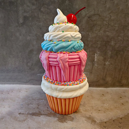 Stacked Cupcake Tower Over Sized Statue