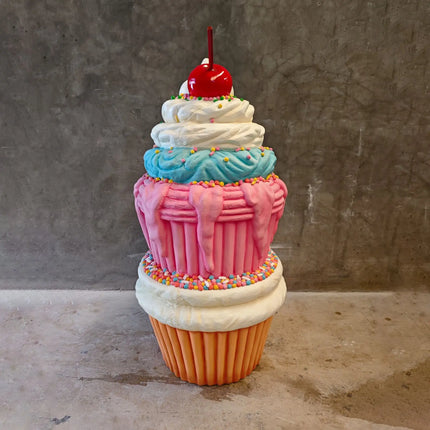 Stacked Cupcake Tower Over Sized Statue