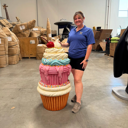 Stacked Cupcake Tower Over Sized Statue LM Treasures - A