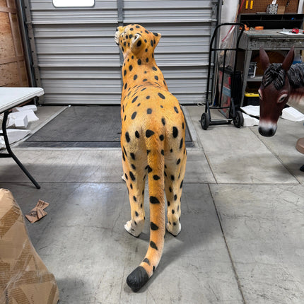 Watchful Head Up Cheetah Life Size Statue LM Treasures - A