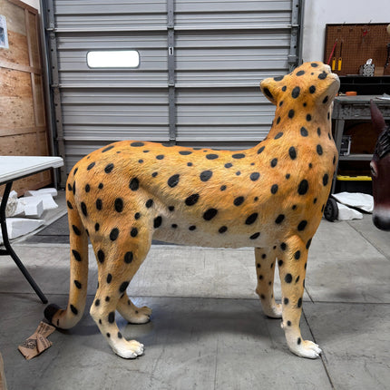 Watchful Head Up Cheetah Life Size Statue LM Treasures - A