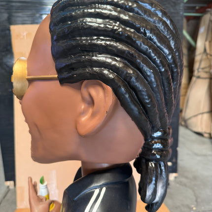 Snoop Dogg In Black Sweatsuit Corona Bobblehead Statue