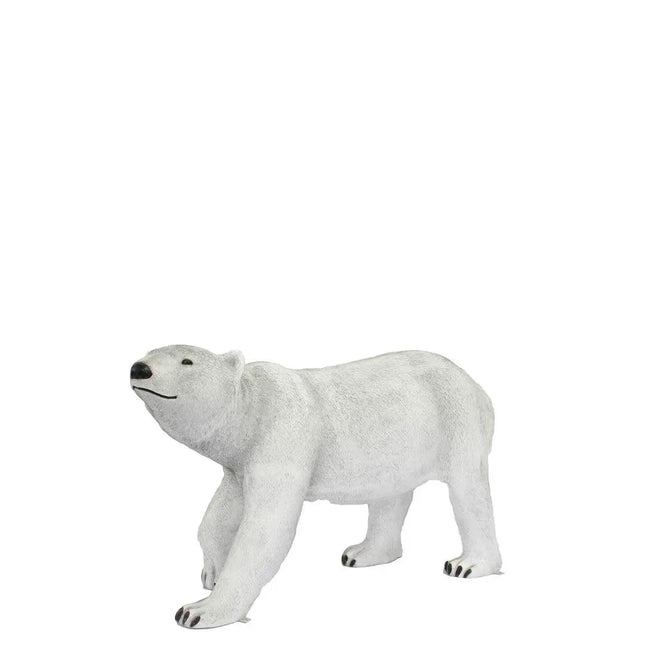 Polar Bear Walking Head Up Statue LM Treasures - T