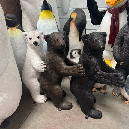 Baby Grizzly Bear Life Size Statue