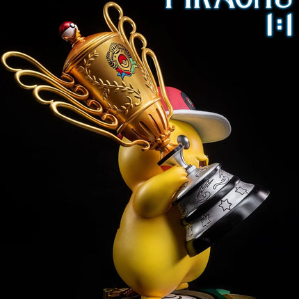 Pokemon World Champion Pikachu Life Size Statue - LM Treasures 