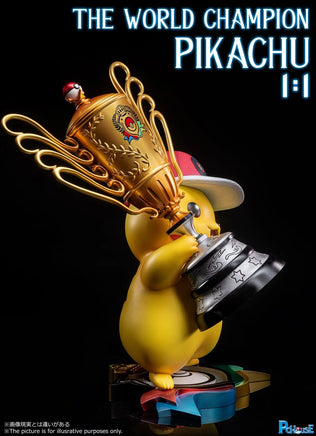 Pokemon World Champion Pikachu Life Size Statue - LM Treasures 